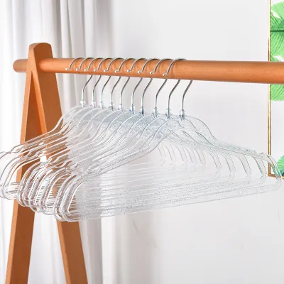 Simple Household Plastic Transparent Acrylic Gold Powder Storage Hangers - 10 Pack