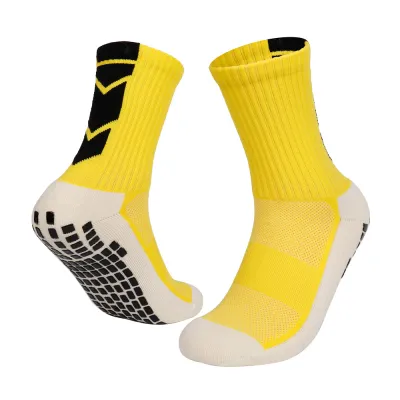 Men Sport Basketball Football Color Block Thickening Mid-Calf Socks