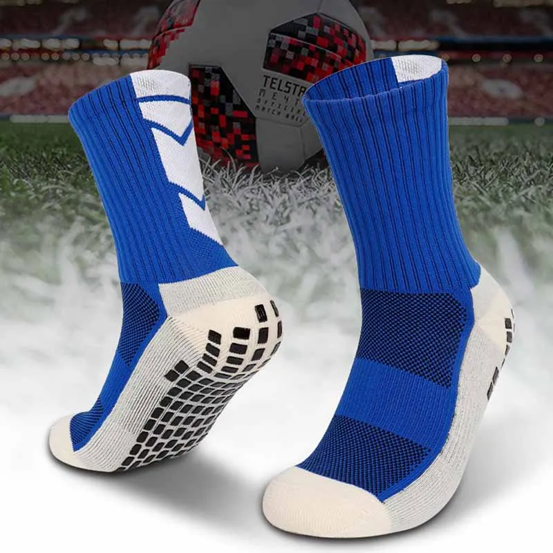 Men Sport Basketball Football Color Block Thickening Mid-Calf Socks