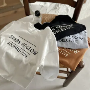 Kids Toddler Boys Fashion Casual Letter Print Long Sleeve T-Shirt