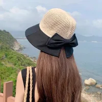 Sombrero unisex de verano con bloqueo de color para exteriores