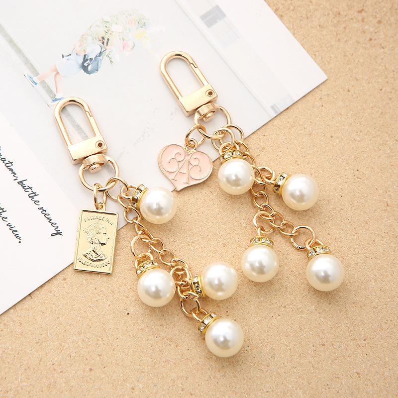 TATIANA☆Heart Locks and Keys Pearl Necklace TATIANA】Heart Locks and Keys Pearl Necklace〜ネックレス