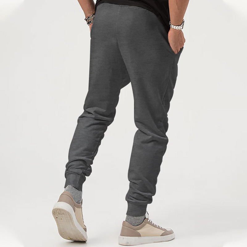 Wholesale Men Fashion Leisure Autumn Winter Solid Jogger Pants