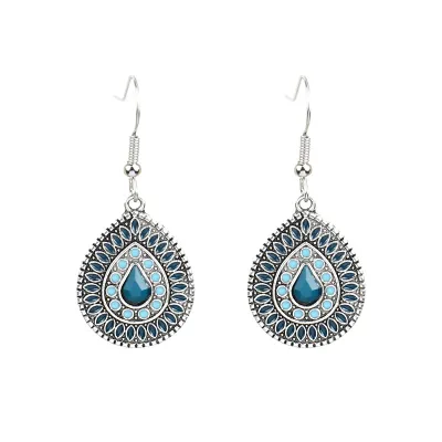 Bohemian Ethnic Style Retro Geometric Water Drop Earrings