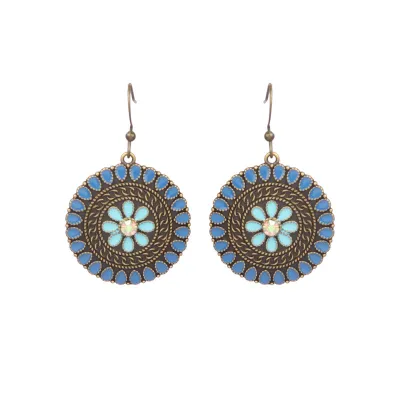 Bohemian Ethnic Style Retro Geometric Water Drop Earrings