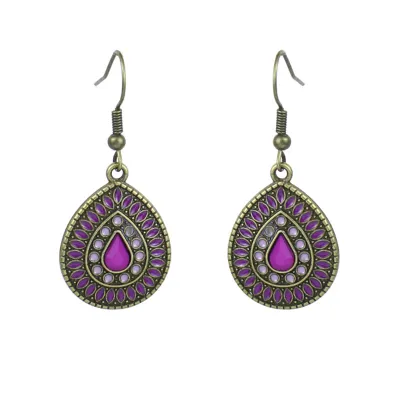 Bohemian Ethnic Style Retro Geometric Water Drop Earrings
