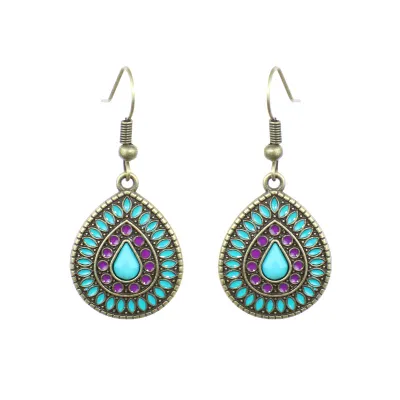 Bohemian Ethnic Style Retro Geometric Water Drop Earrings