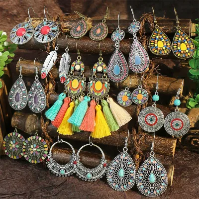Bohemian Ethnic Style Retro Creative Tassel Earrings