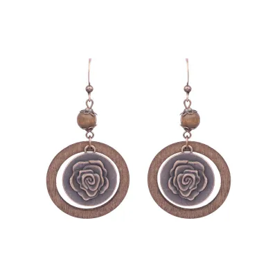 Bohemian Ethnic Vintage Geometric Alloy Tassel Earrings