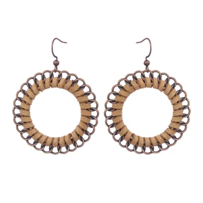Bohemian Ethnic Vintage Geometric Alloy Tassel Earrings
