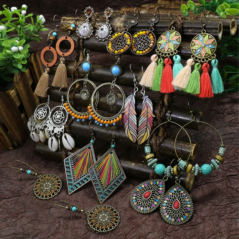 Bohemian Ethnic Style Retro Creative Tassel Earrings