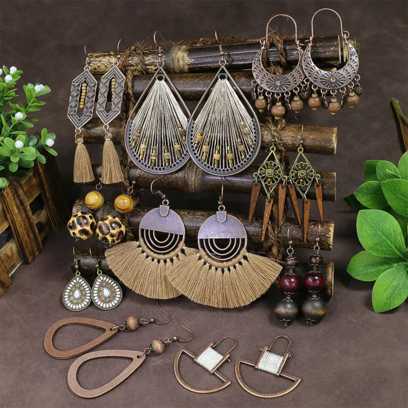 Bohemian Ethnic Style Retro Creative Tassel Earrings