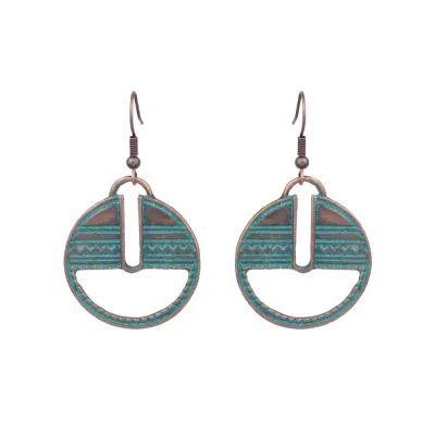 Bohemian Ethnic Retro Creative Turquoise Earrings for Women