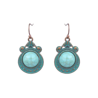 Bohemian Ethnic Retro Creative Turquoise Earrings for Women