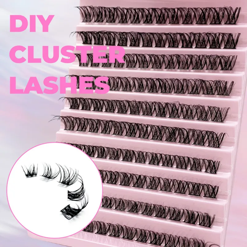 Women Natural Curled Segmented False Eyelashes High Imitation Material