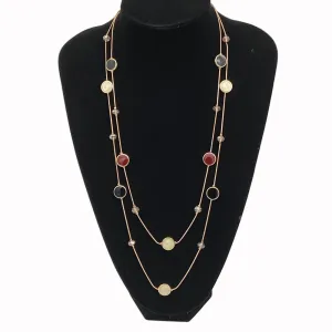 Women Fashion Multi-Layer Pearl Snake Chain Necklace