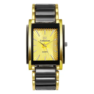 Men's Fashion Simple Square Quartz Steel Band Watch