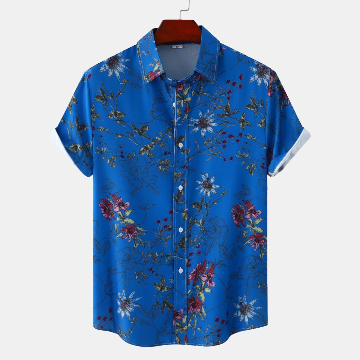 Wholesale Men Summer Leisure Vacation 3D Tiny Flower Print
