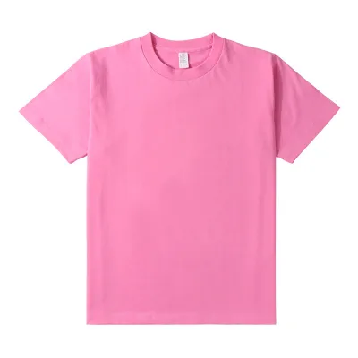 Women 250gsm Heavyweight 100% Cotton Crew Neck Short Sleeve T-Shirt