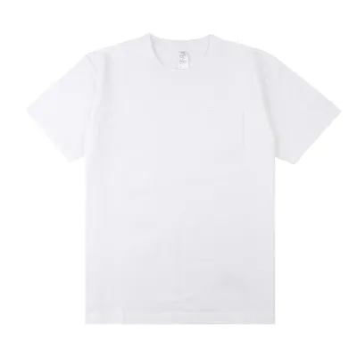 Unisex Heavy Pocket Cotton Short Sleeve Crew Neck T-Shirt
