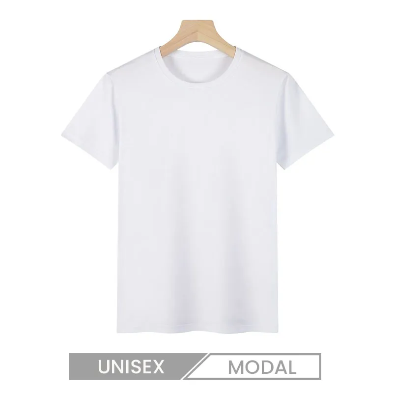 Unisex Thermal Sublimation Modal Crew Neck Short Sleeve T-Shirt