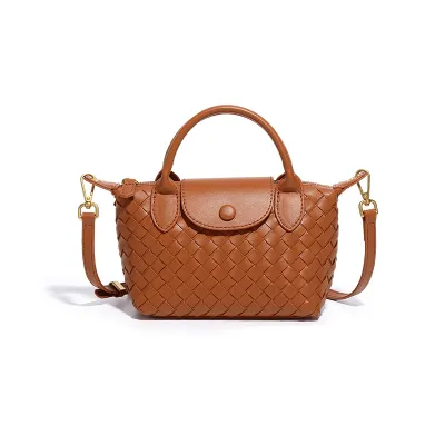 Fashion Solid Color PU Shoulder Bag with Magnetic Buckle