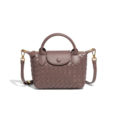 Fashion Solid Color PU Shoulder Bag with Magnetic Buckle