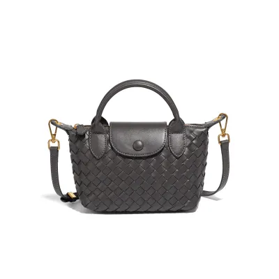 Fashion Solid Color PU Shoulder Bag with Magnetic Buckle