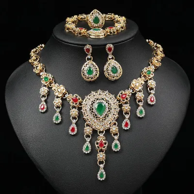 Personality Exaggerated Love Water Drops Bell Jewelry Set Women Retro Alloy
