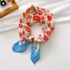 5 Striped Bottom-Small Flowers Red And Blue
