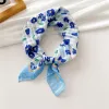 6 Striped Bottom-Small Flowers Dark Blue
