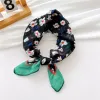 8 Striped Bottom-Small Flowers Black Green