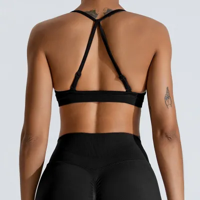 Women Quick-Drying Nylon Sports Bra for Yoga