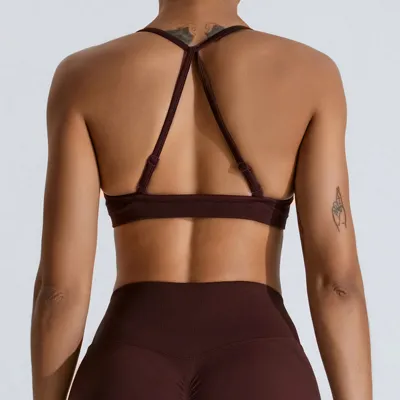 Women Quick-Drying Nylon Sports Bra for Yoga