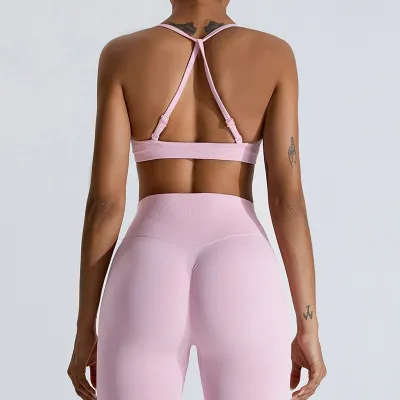 Women Quick-Drying Nylon Sports Bra for Yoga