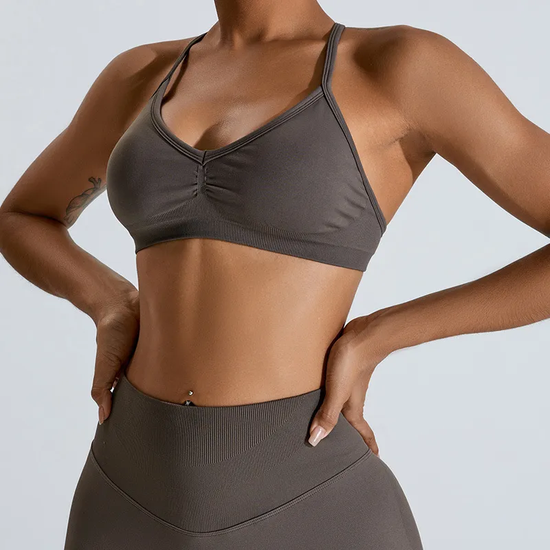 Women Quick-Drying Nylon Sports Bra for Yoga