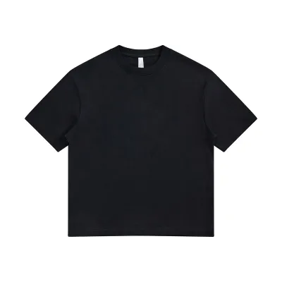 Big Kids Children 100% Cotton Crew Neck 240gsm Solid Color T-Shirt Logo Printing Custom