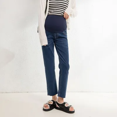 Maternity Stretch Belly Straight Jeans