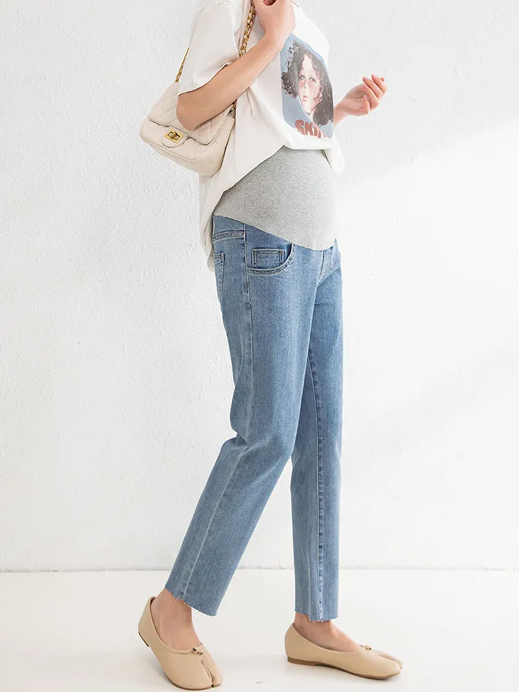 Maternity Stretch Belly Straight Jeans