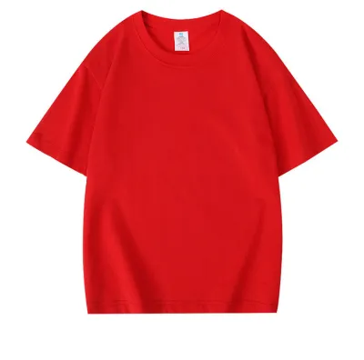 Kids Children'S Cotton Crew Neck Dropped Shoulder Customized Short-Sleeved T-Shirt