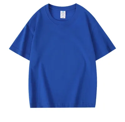 Kids Children'S Cotton Crew Neck Dropped Shoulder Customized Short-Sleeved T-Shirt