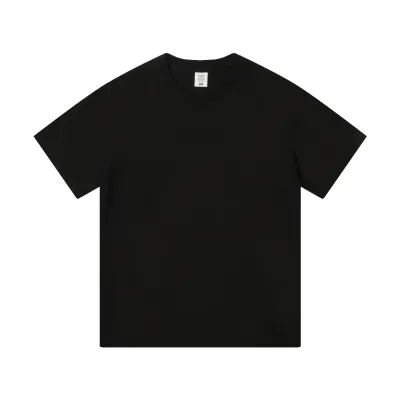 7a Antibacterial 210g Ice Silk 100% Cotton Basic Simple Cool Breathable Crew Neck Short Sleeve T-Shirt