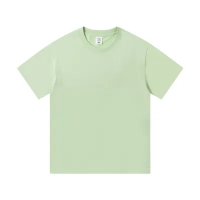 7a Antibacterial 210g Ice Silk 100% Cotton Basic Simple Cool Breathable Crew Neck Short Sleeve T-Shirt