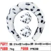 14# Three-Piece Gray Leopard Hairband Wrist Strap