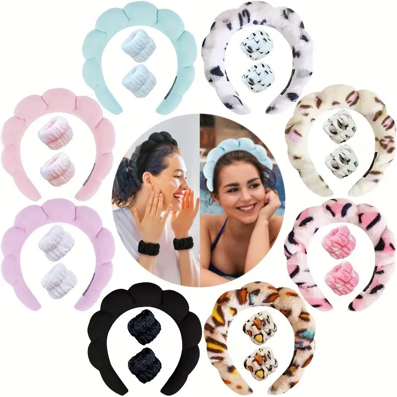 Women's Fashion Exaggerated Twist Sponge High Cranial Top Headbands Simple Cloth Hair Accessory