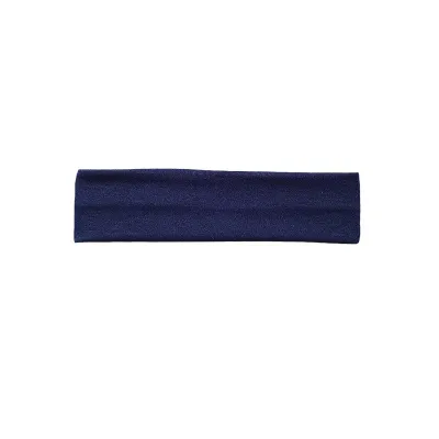 Women's Fashion Solid Color High Elastic Wide Sweat-Absorbent Headband with Letters Text