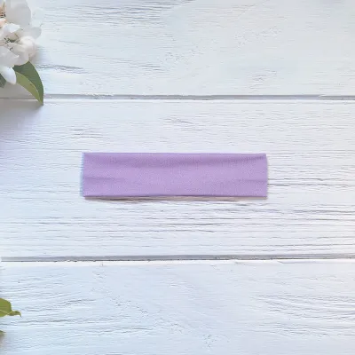 Women's Fashion Solid Color High Elastic Wide Sweat-Absorbent Headband with Letters Text