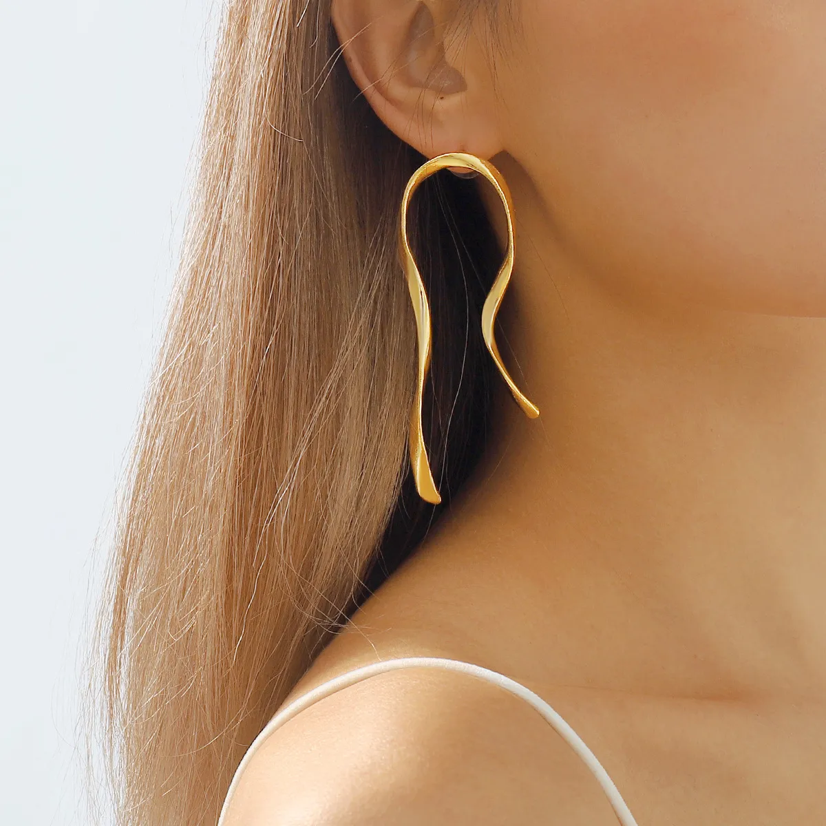 Geometric Irregular Stud Earrings Alloy Fashion Commuter