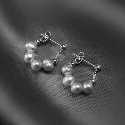 Fashion Pearl Earrings Chic U-Shape