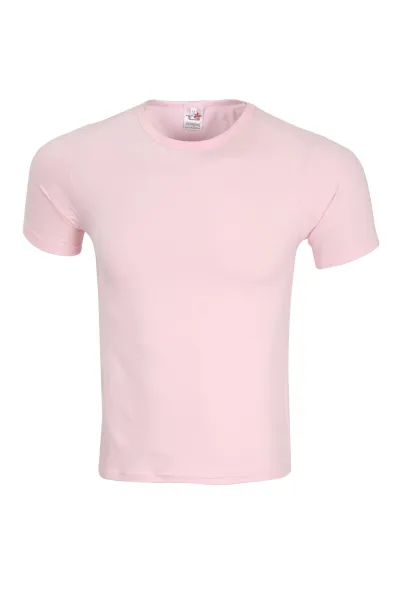 Men Summer Lycra Crew Neck Short-Sleeved Solid Color Advertising Logo Custom T-Shirt